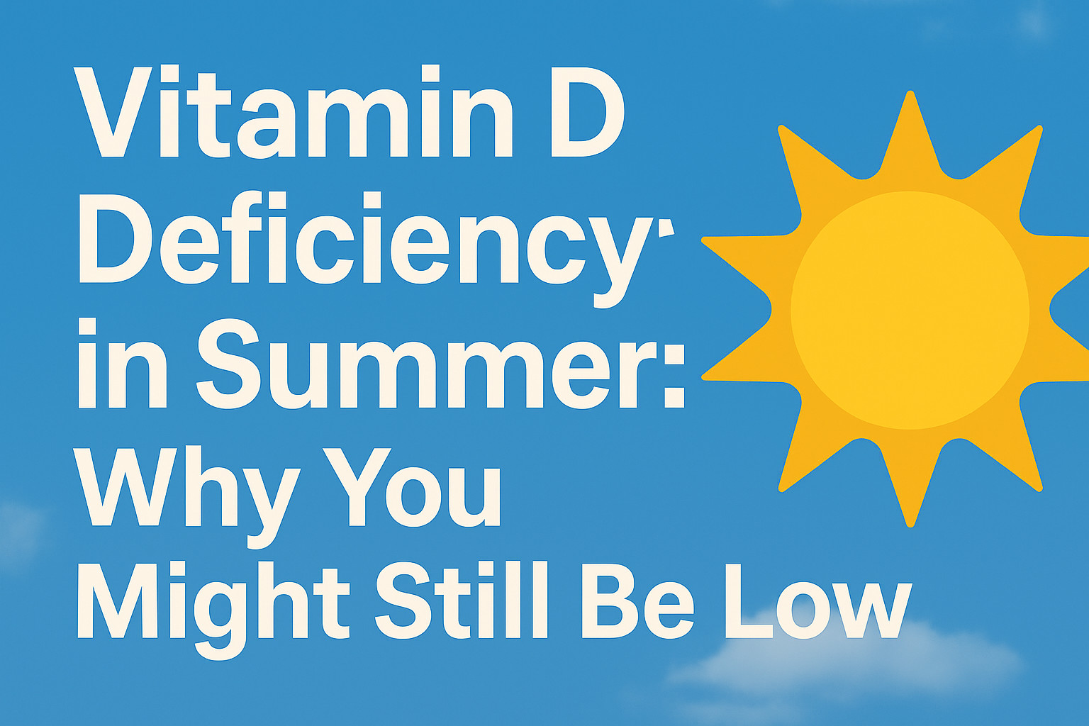 Vitamin D deficiency in summer feature image